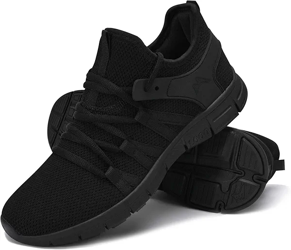 INZCOU Running Shoes Lightweight Tennis Shoes Non Slip Gym Workout Shoes Breathable Mesh Walking Sneakers