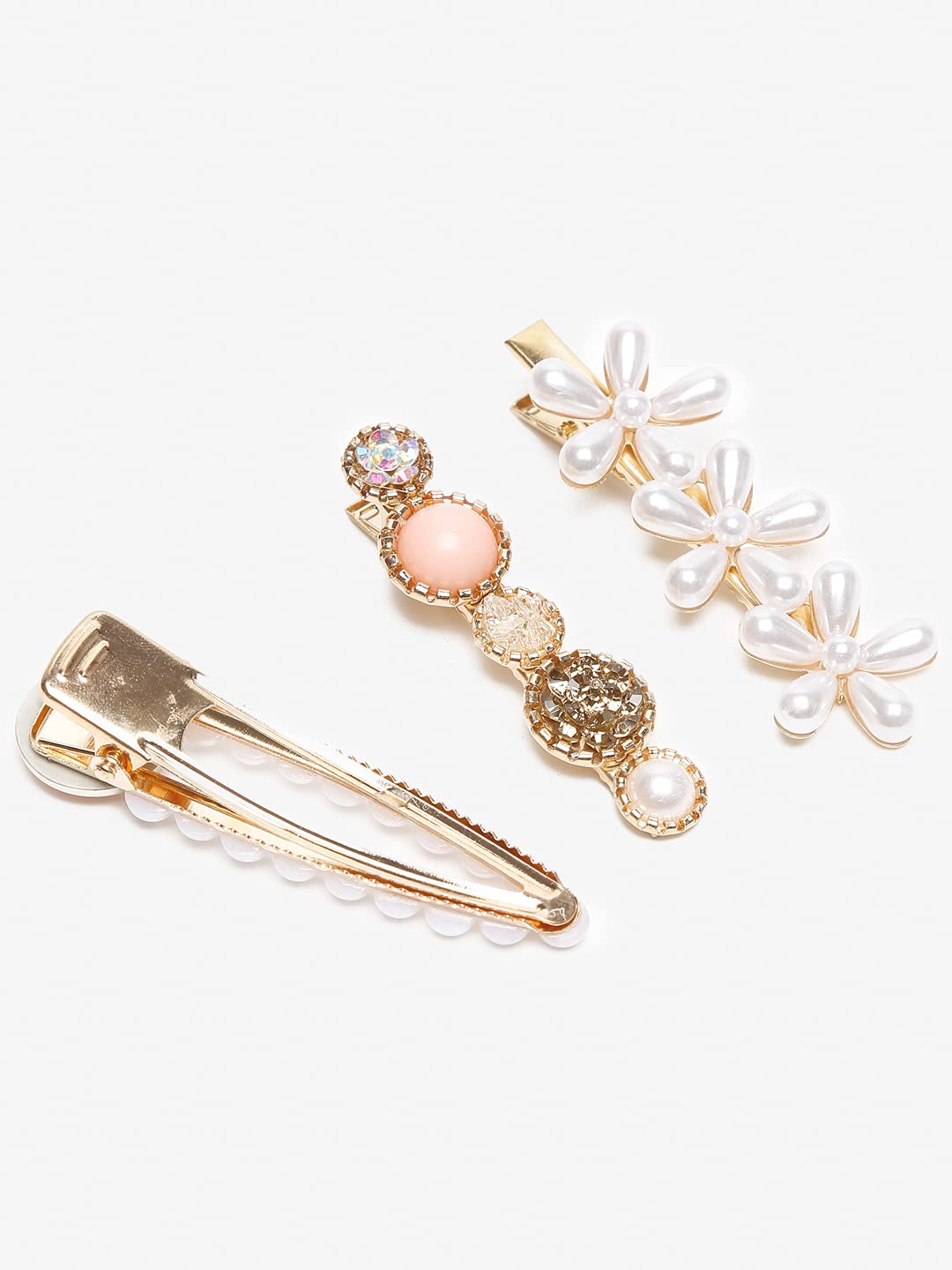 5pc Hair Pins & Clips Combo Set, Colourful Accessories