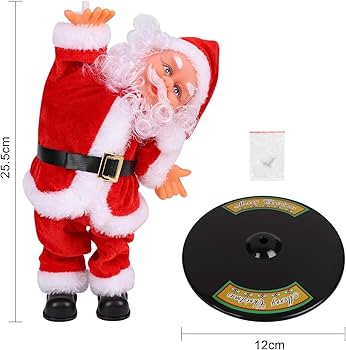 Amazon | サンタクロース 回転 踊る 人形サンタさん 音楽付き 電動人形