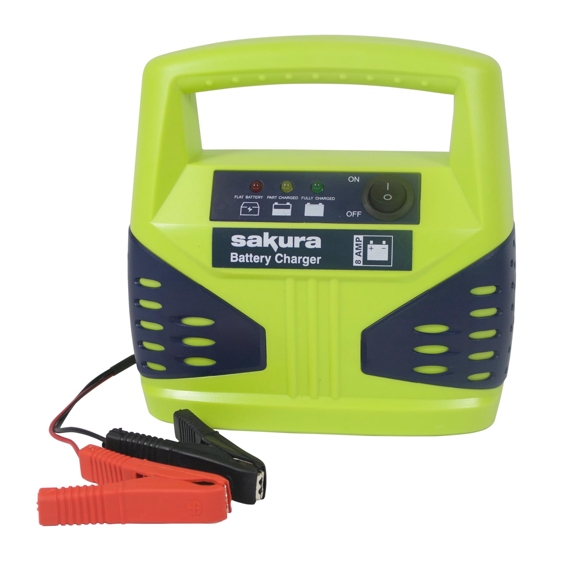 Sakura 8 Amp 12 V Car Battery Charger SS3631 Vehicles Up To 2.5L 2500C