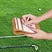BIG TEETH Golf Scorecard Holder Leather Yardage Book Cover Magnetic Closure Golf Accessories 2 Size with a Free Pencil and 10 Scorecards Fit for Most Back Pocket (Tan 7.25 X 4.65 in Size)