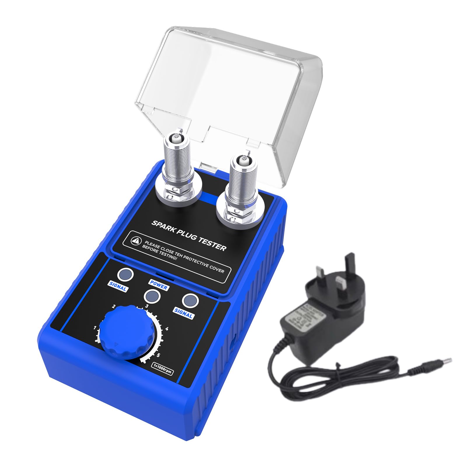 AUTOOL Spark Plug Tester - 12V Ignition Analyzer With 5 Holes & Adjustable Height, 3-Year Warranty 11 thumbnail image