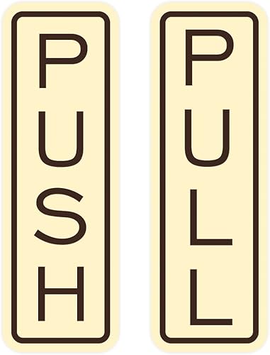 Miniatura 21 de All Quality Letreros verticales clásicos para puerta, ideales para puertas de vidrio, letreros de aspecto profesional, fácil instalación, incluye