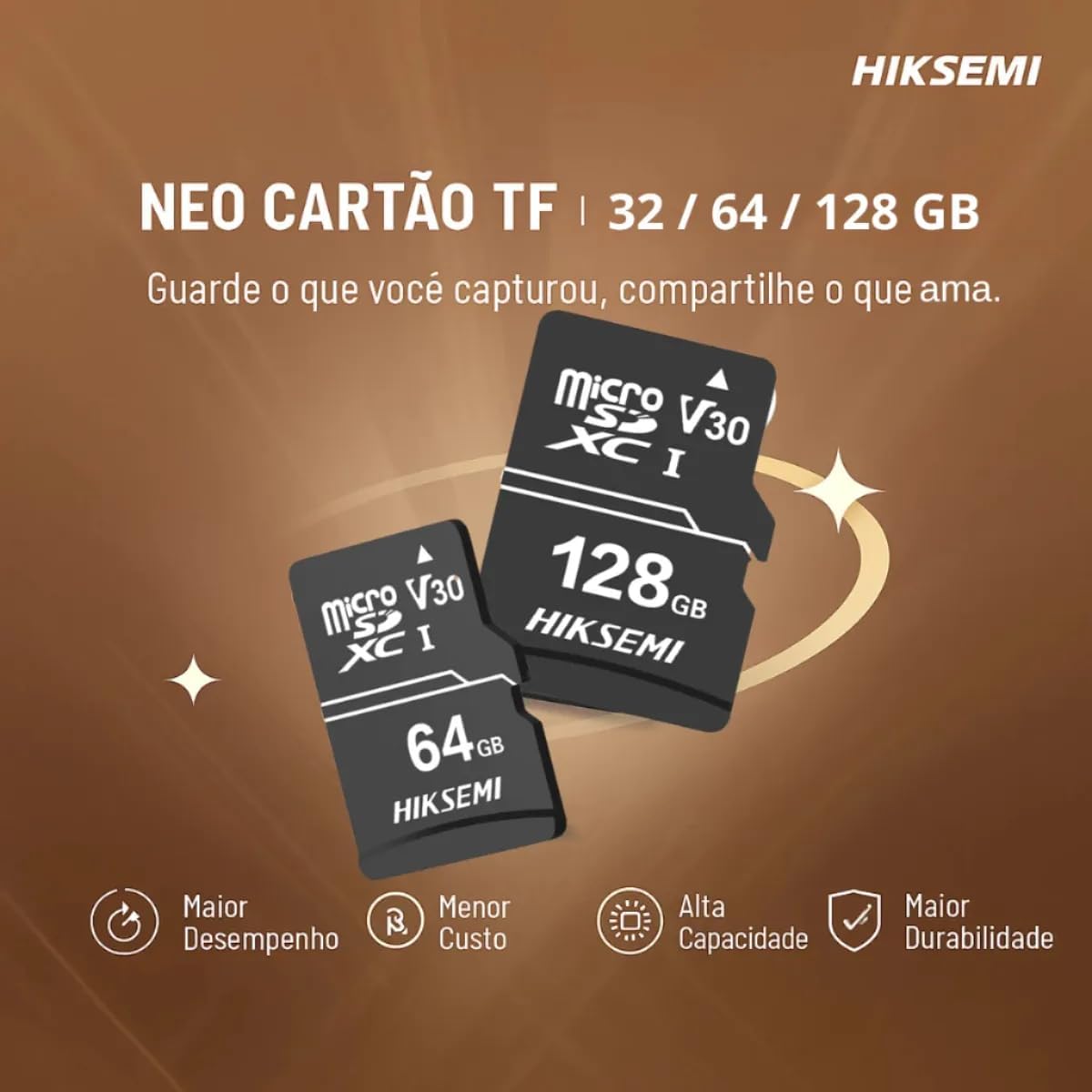 Cartão de Memória Hik semi Neo, 32GB, MicroSDCX+Adaptador - HS-TF
