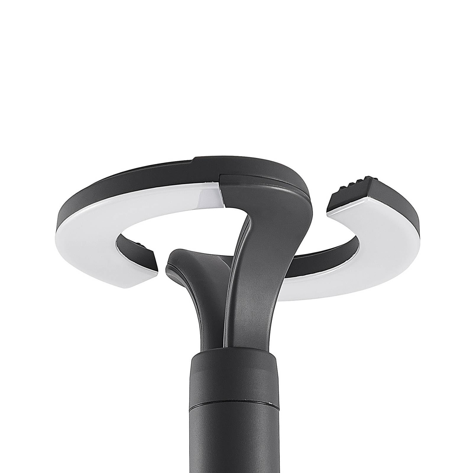Lindby LED Lampadaire extérieur Keily (Moderne) en Noir Aluminium (à 2 lampes,), Candélabre luminaire d’extérieur