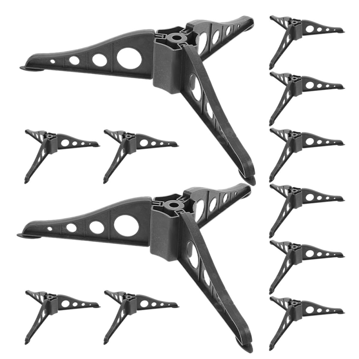 Toyvian 15 Piezas Soporte de Árbol de Navidad 8 Pulgadas Abs Negro para