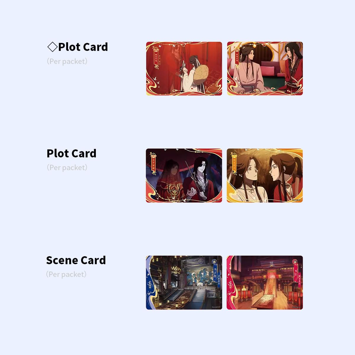 Heaven Official Blessing TCG Karten 2nd Booster Packs Offizielle Trading Card- Sammeldecks (Halbe Schachtel (45 Karten))