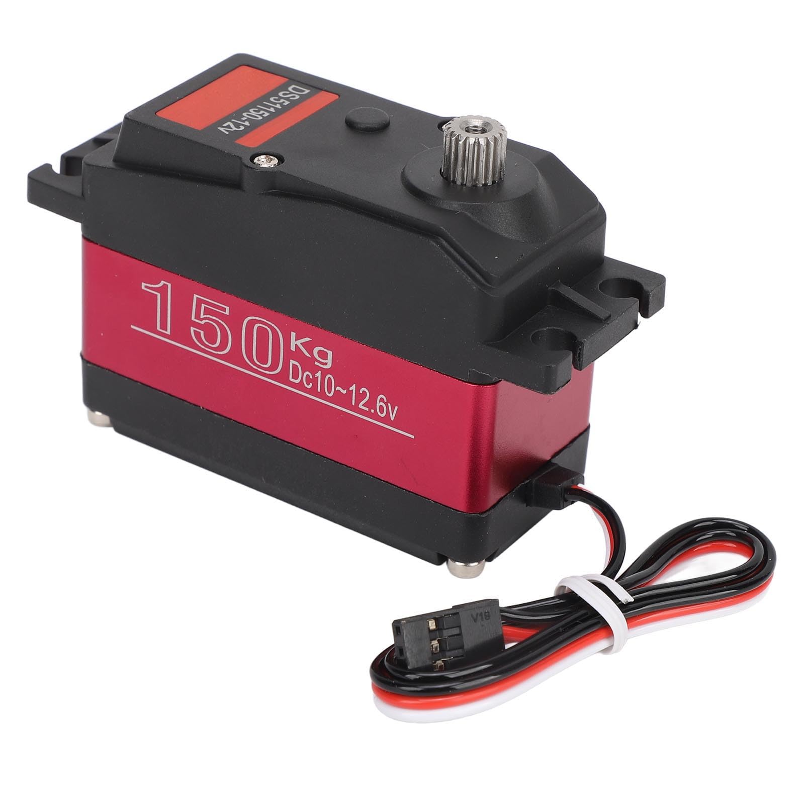 Generic Servo Digital DS51150 de Alta Capacidad de Carga de 150KG para Coches RC 1/5, Servo RC con Engranaje de Metal Completo Resistente Al Agua IP66 y Brazo de Aleación de Aluminio