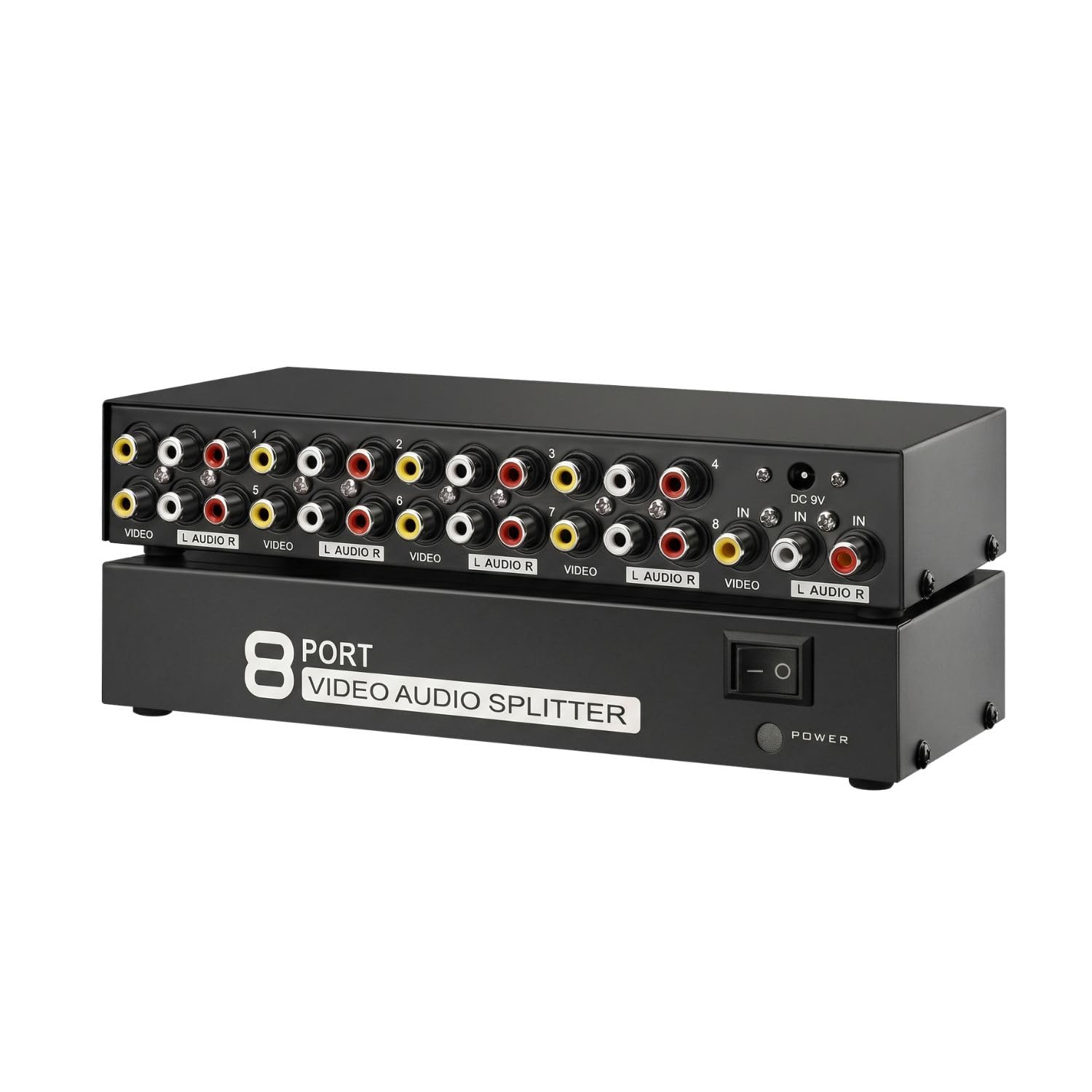 Amazon.com: TNP RCA Switch AV Splitter 1 in 8 Out - Powered 3 RCA