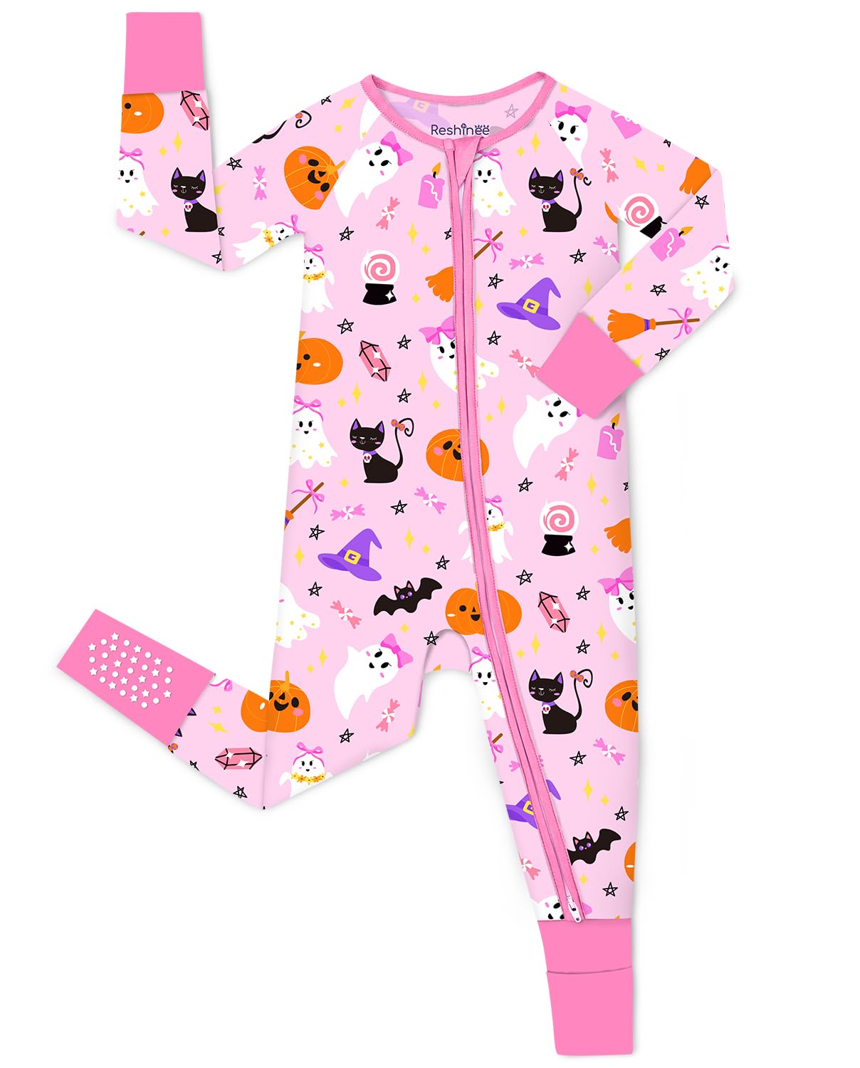 babee Reshinee Bamboo Convertible Baby Footie Pajamas