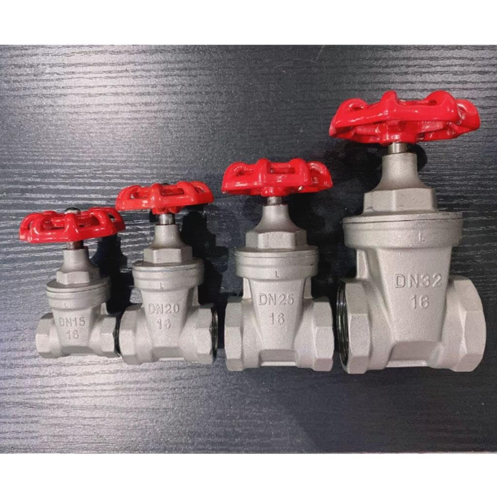 Valvola A Saracinesca For Tubi In Acciaio Inossidabile 304 Con Filettatura Femmina Da 1/2 "-2" Con Guarnizione Dura, 1 Pz(1-1/2")