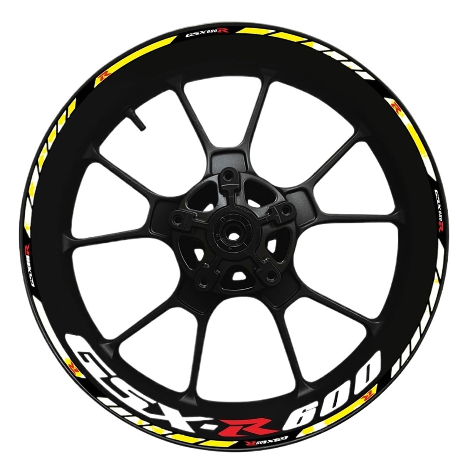 Calcomanía Decorativa para Buje Rueda Modificado, Pegatinas Borde Grueso para Llanta Motocicleta para S&uzuki GSXR600(Set Meal 11)