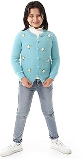 جاكيت مطرز للبنات مع بلوفر اوف وايت من اندورا