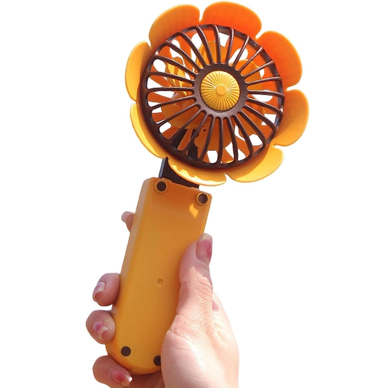 Amazon | ハンディファン 携帯扇風機 ひまわりの形の充電式USBテーブル