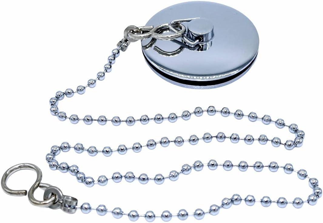 E2trade Chrome Afvoerketting - 450mm Wastafel Bal Stop Ketting Met S Haak