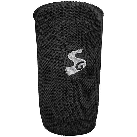 SG 5-Inch Adult Cricket Wrist Guard – Black, Padded Wrist Support with Adjustable Strap for Impact Protection and Injury Prevention