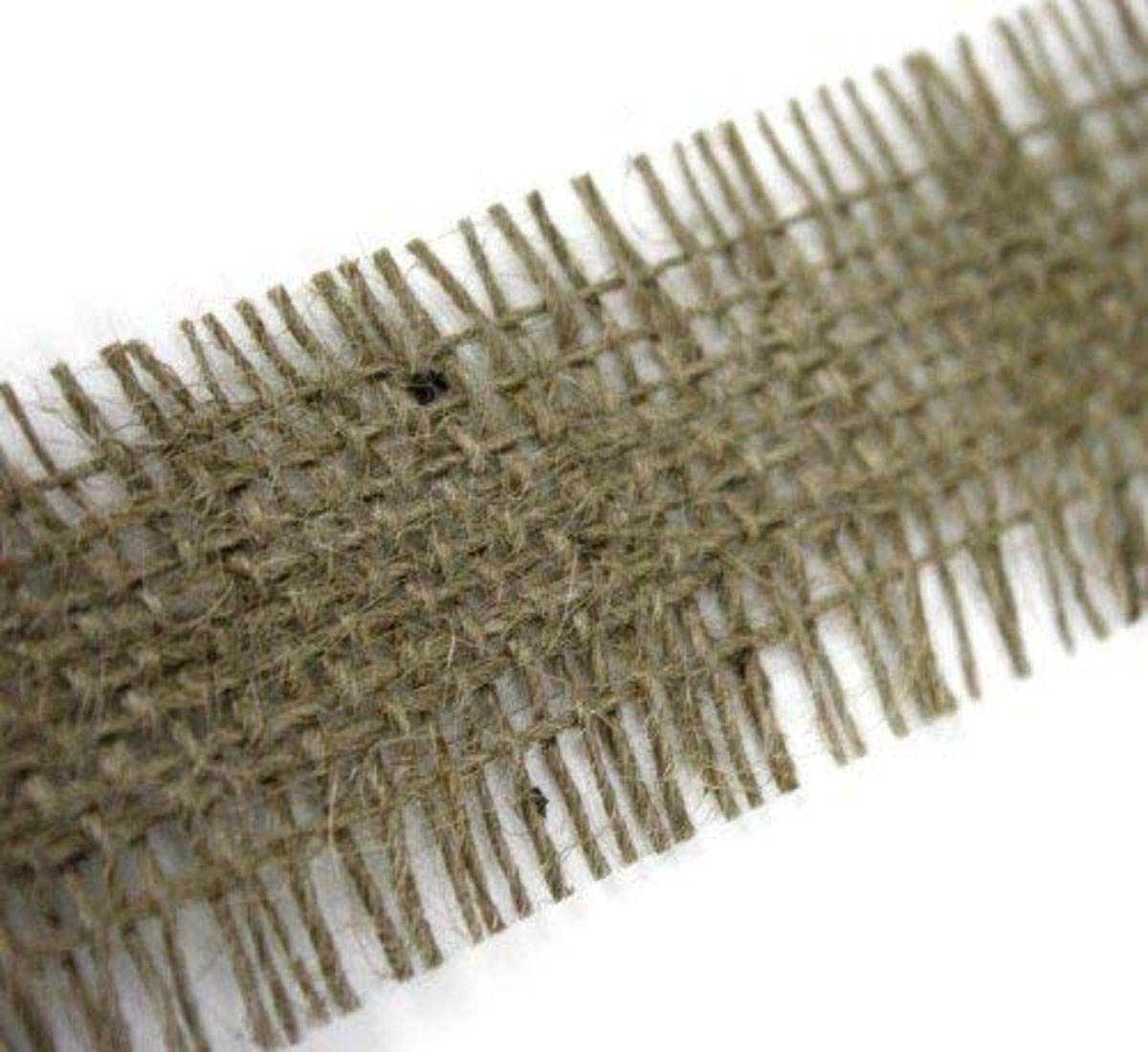 Ruban jute naturelle 10m ruban toile de jute loisirs créatifs