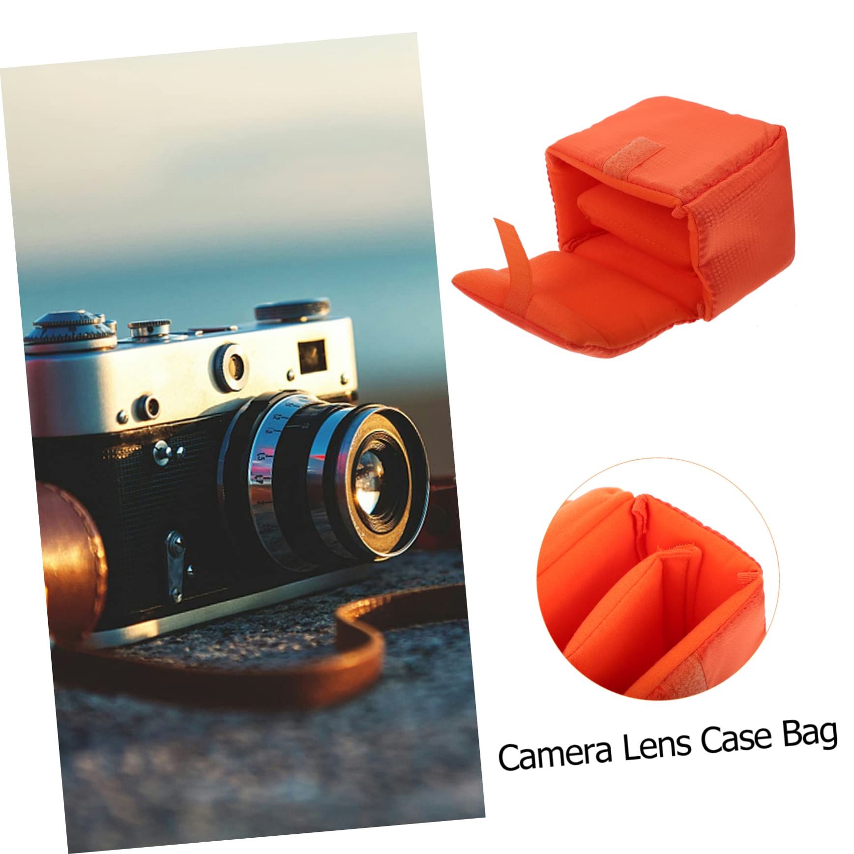 PartyKindom 3 Uds Bolsa De Cámara Bolsa De Cámara Portátil Lentes De Cámara Resistente Al Agua Estuche para Lentes De Cámara Caja De Cámara Instantánea Bolso De Hombro para Cámara