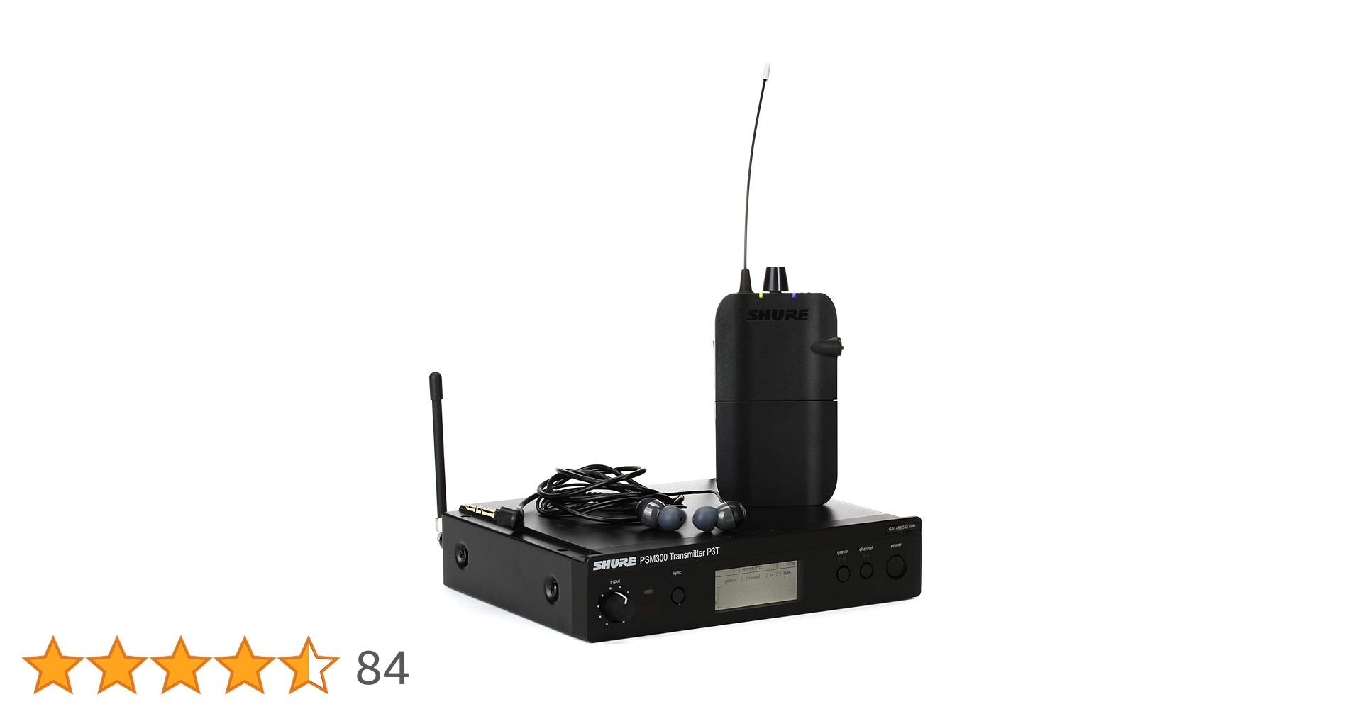 SHURE P3T PSM300 イヤモニシステム P3TR112GR Shure PSM300 P3TR112GR Wireless In-Ear Personal Monitoring