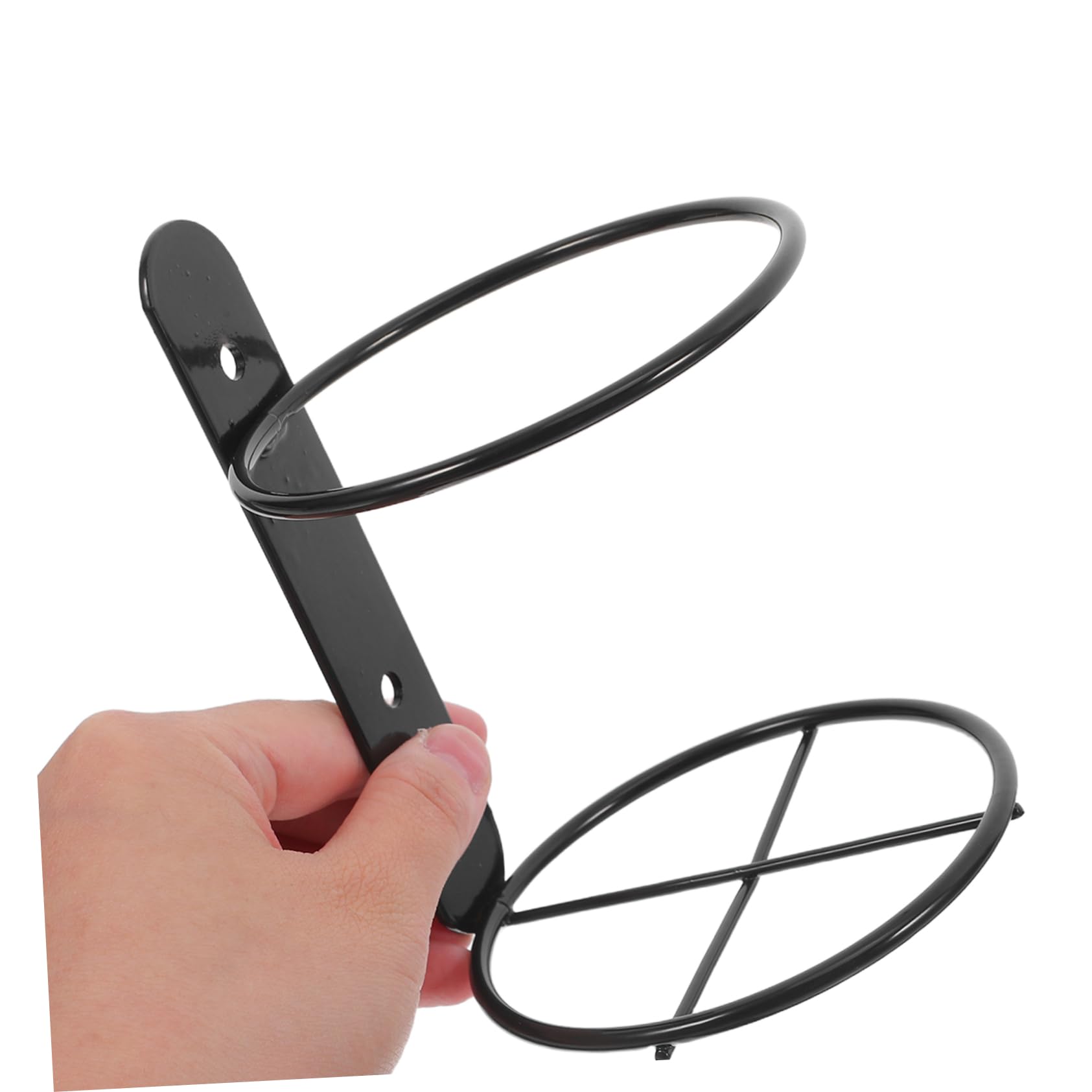 TOPBATHY 10 pezzi Portabottiglie da Parete Singolo Metallo Nero Supporto per Vino Resistente e Antigraffio Espositore da Muro per Bar e Casa