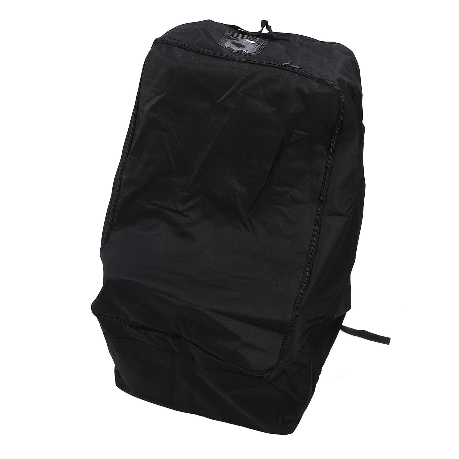 Pongnas Borsa per Passeggino, Borsa Seduta di Sicurezza per Bambini con 2 Cinghie per Zaino Chiusura con Zip Nera Pieghevole e Compatta per Riporre il Passeggino