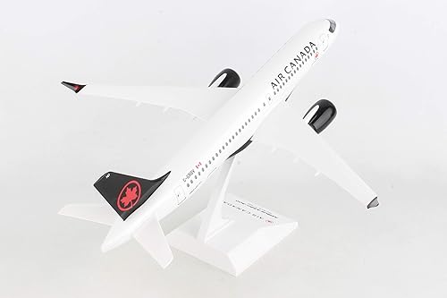 Miniatura 2 de Skymarks Air Canada Airbus A220-300 - Modelo a escala 1100, coleccionable a presión con licencia oficial con soporte de exhibición para mayores de