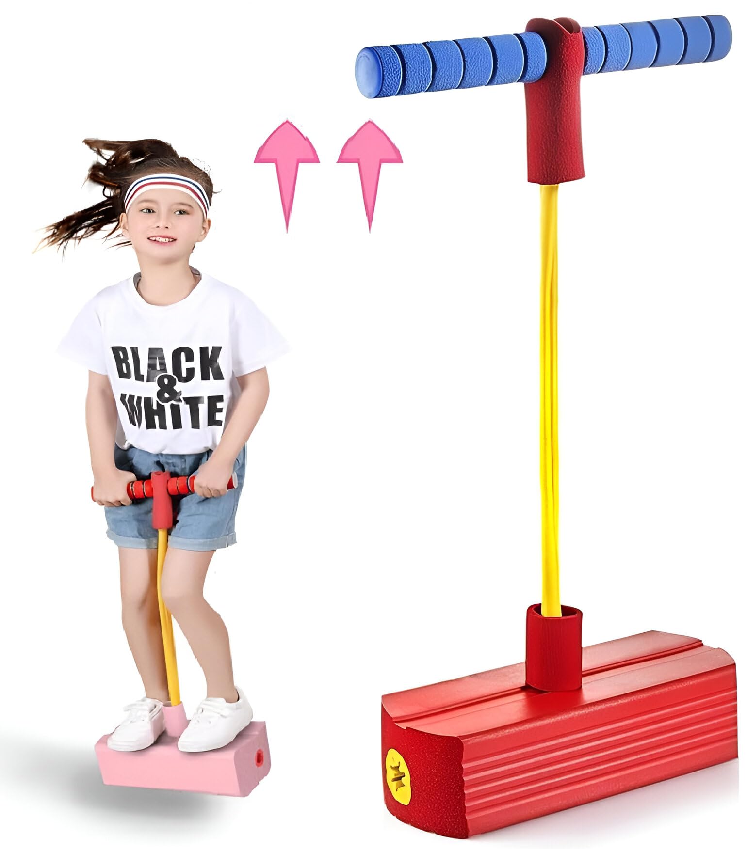 Virahi Kids Jumper My First Pogo Pals Jumper for Kids Fun and Safe Pogo Stick for Toddlers, Durable Foam and Bungee Jumper for Ages 3 and up. (B0D9SK3M7H) Amazon Price History, Amazon Price Tracker
