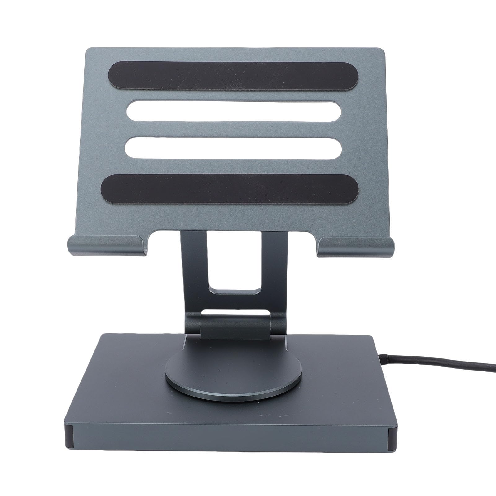 Topiky Podstawka ładująca USB C Hub 7 W 1, Uchwyt na Tablet ze stacją dokująCą, Obrotowa Stacja Dokująca do Laptopa o 360 Stopniach z ładowaniem PD 4K 30 Hz USB 3.0 100 W, Uniwersalna