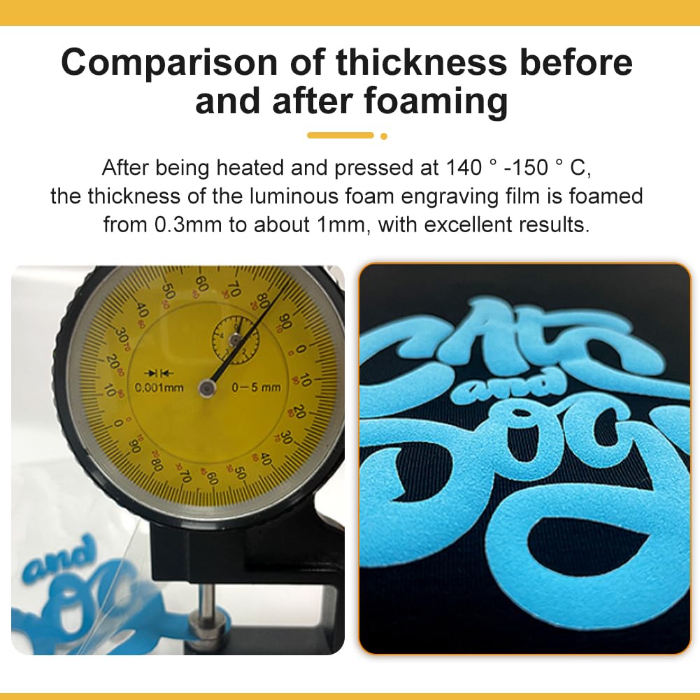 Amazon.co.jp: BENECREAT 3Dパフ熱転写ビニール 10インチ×6.5