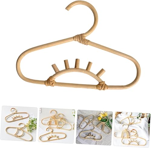 Miniatura 6 de Perchas de decoración bohemia bohemias, 3 piezas, organizador de ratán para camisa, ropa de guardería, colgador decorativo para ropa, perchas para