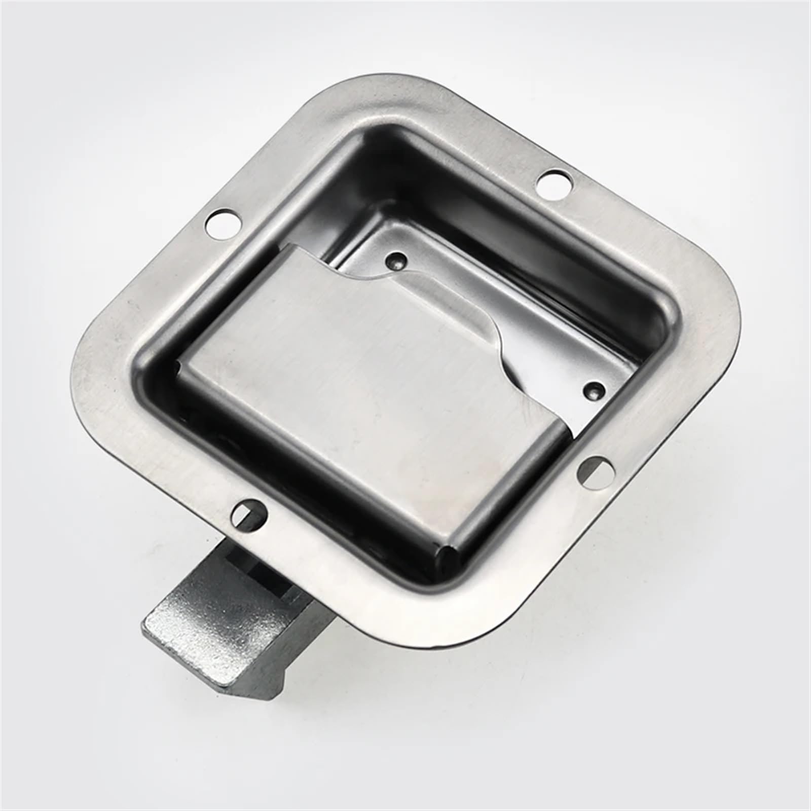 Stainless Steel Flush Paddle Latch RV Toolbox Lock Latch Industrial Heavy Duty Panel Lock 1Pcs(with Keys)