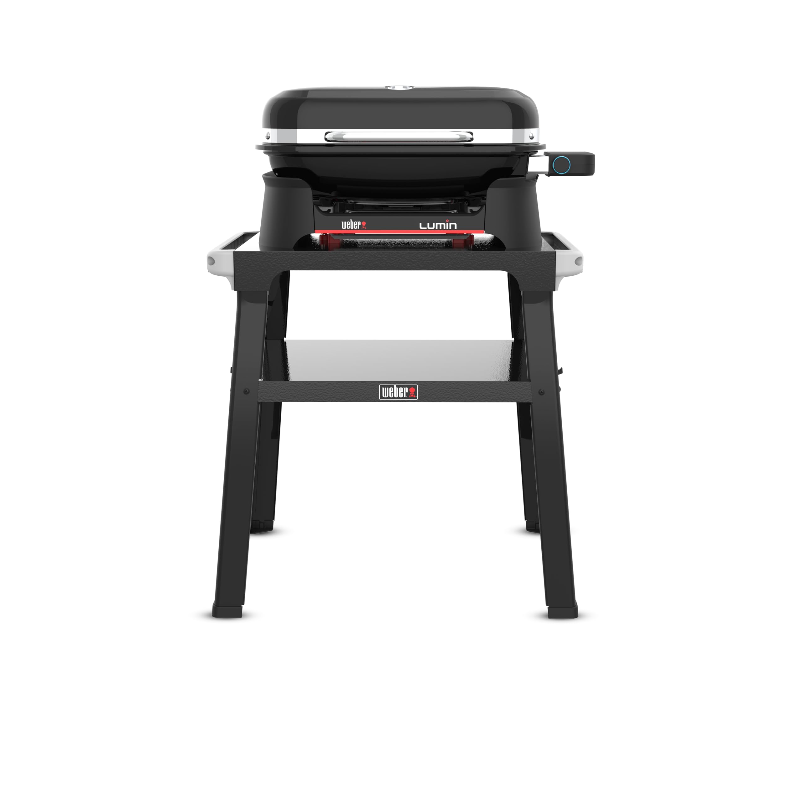 Weber Supporto Fisso per Tutti i Barbecue elettrici Lumin/Leggero e Stabile, con ripiano, Compatibile con Sistema Works – Nero (3401233)