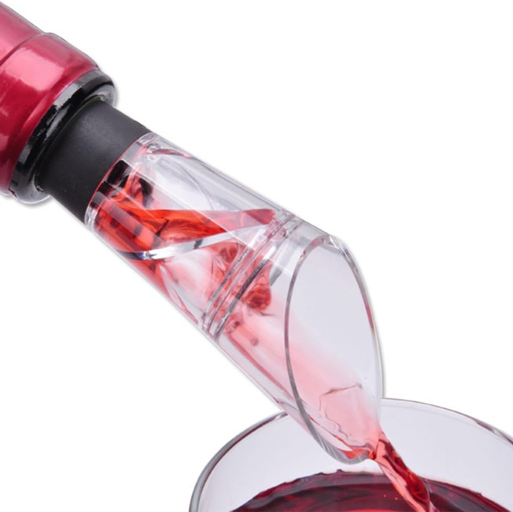 1Pc for Flowing Wine Aerating Pourer Spout Decanter Aerator Quick Pouring