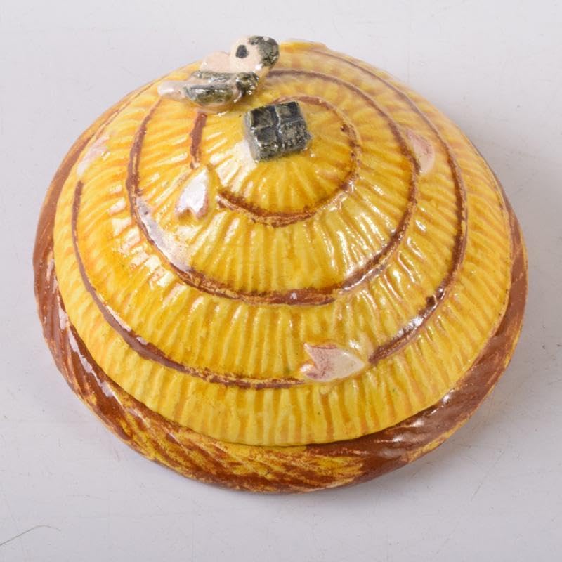 茶道具　後楽園　御庭焼　田中坡石作　編笠桜　香合　共箱　V　7254 Amazon.co.jp: 茶道具 後楽園 御庭焼 田中坡石作 編笠桜 香合 共