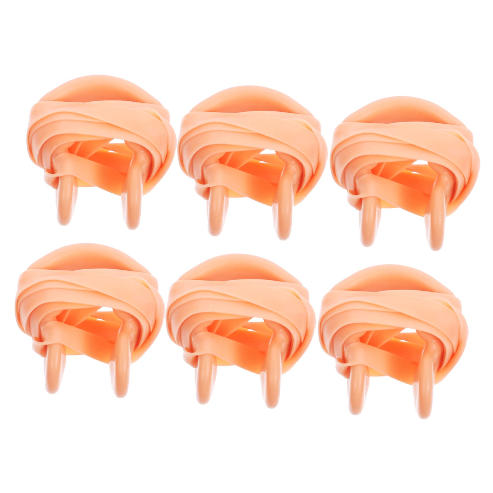 6pcs Silicone Nose Clip with Rope for Kids Swimming Protection Adult Goggles Swimming Gear
