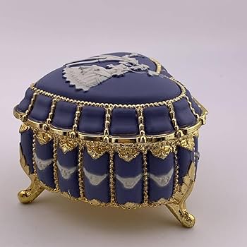 アンティーク オルゴール ジュエリーボックス 小物入れ 木製 ゴールド 金色 緑 アンティーク オルゴール ジュエリーボックス 小物入れ 木製