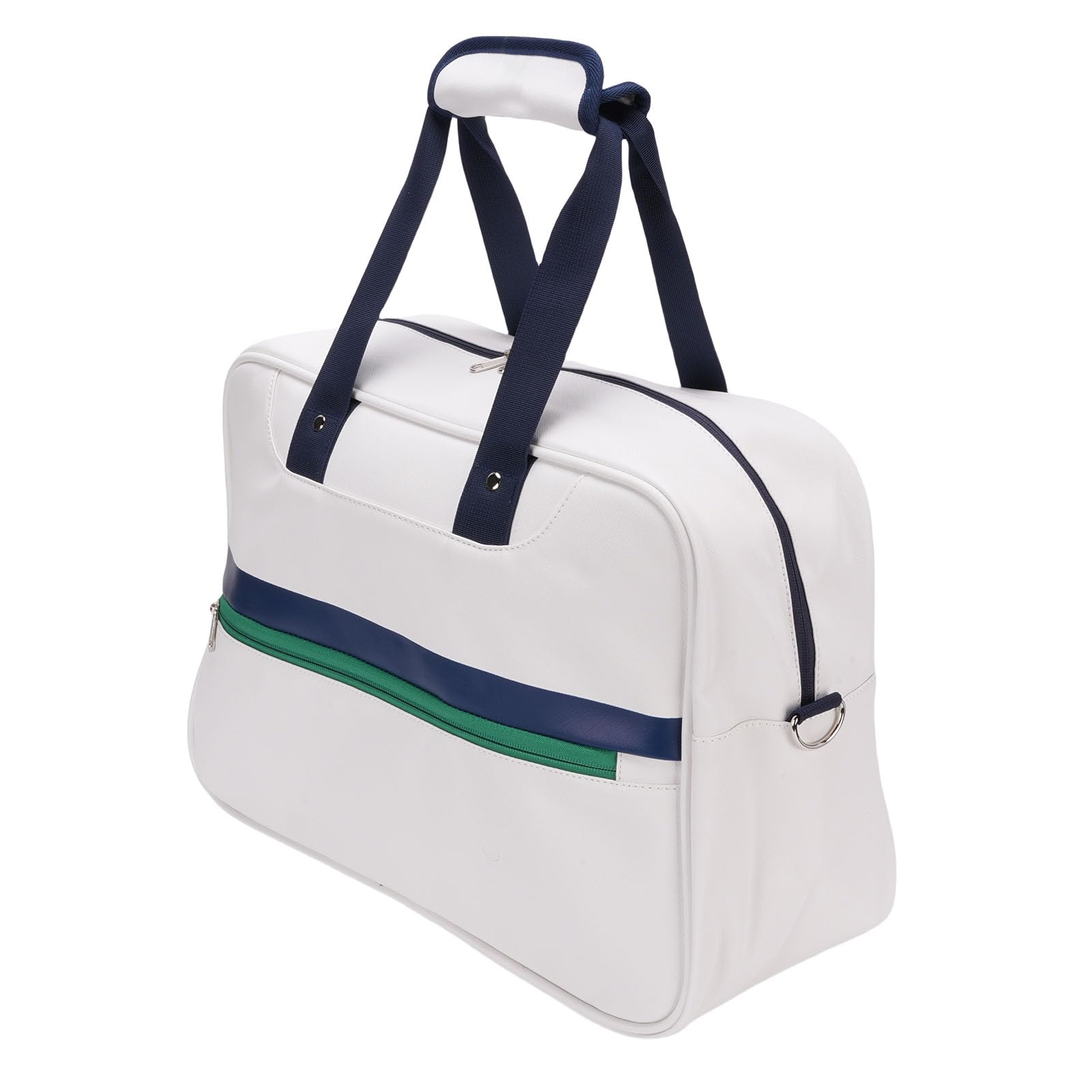 POENVFPO Borsa da Badminton, Borsa a Tracolla in PU Resistente di Grande Capacità con Tracolla Rimovibile, Vassoio per Scarpe Indipendente per Sport All'aperto
