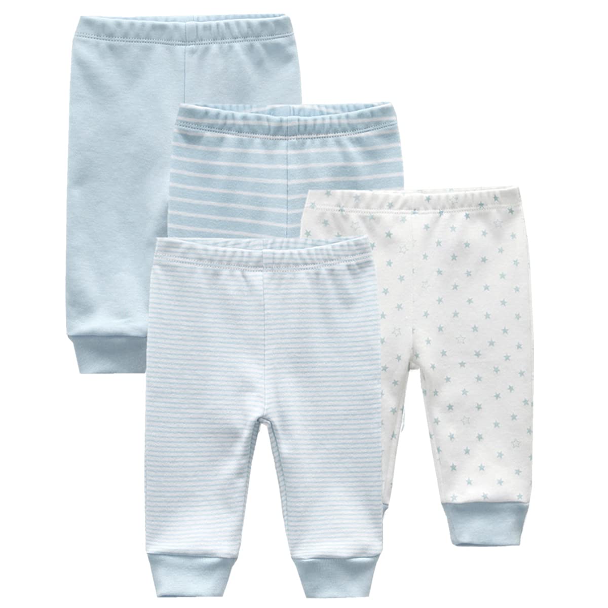 Chalecos de manga corta + pantalones para recién nacidos de 0 a 12 meses de algodón, azul, 3 Meses