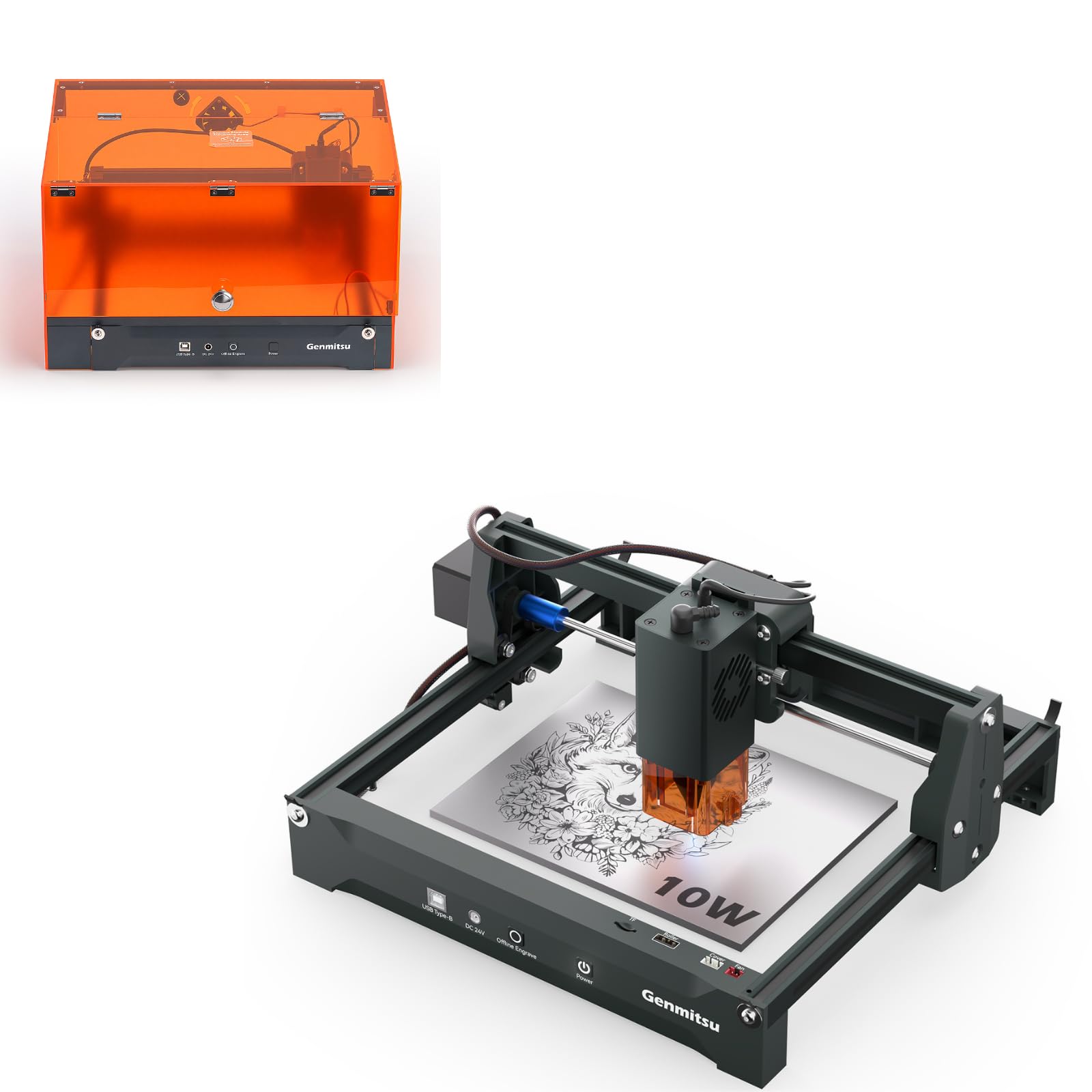 Genmitsu Kortek Graveur Laser 10W+ Capot de protection