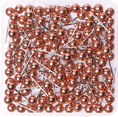 Anmiao Star 1/8 Inch Small Decorative Map Tacks Rose Gold Plastic Head Push Pins With Steel Point (100Pcs) #TOP25