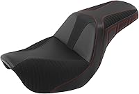 Vista 10 de C.C. RIDER Asiento para Conductor y Pasajero Asiento de Elevación Compatible con Harley Dyna Street Bob FXDB Low Rider FXDL/FXDLS Super Glide Custom