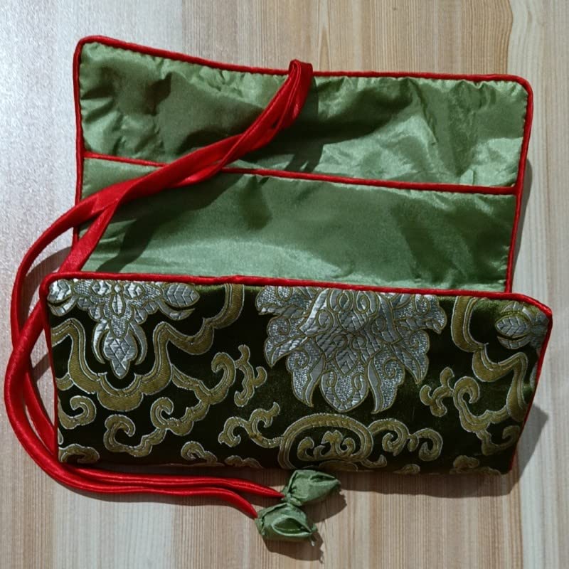 Borsa Trasporto Spade Giapponesi - Custodia Seta Ricamo Wakizashi - Foto 9