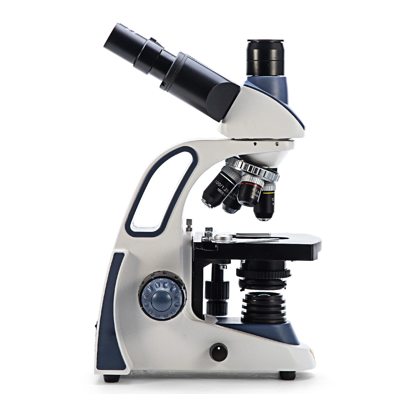 SWIFT Microscopio trinoculare, ingrandimento 40X-2500X, testa di ebollizione, microscopio di laboratorio per scopi di ricerca con oculare WF10X/25X, messa a fuoco ultra precisa, compatibile con