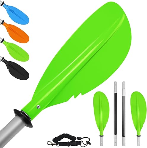 Remo de kayak, 88 pulgadas, 4 piezas de remos para kayak, flotador de eje de aleación de aluminio resistente, ligero, desmontable, ajustable, para disponible en Yaxa Venezuela