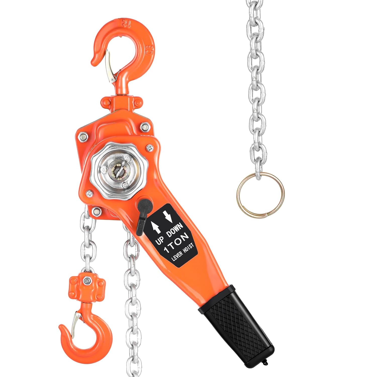 kuailebuy 1 Ton Lever Chain Hoist - 2205LBS Capacity, 10FT Lift, G80 Chain & Safety Brake for Garages Warehouses