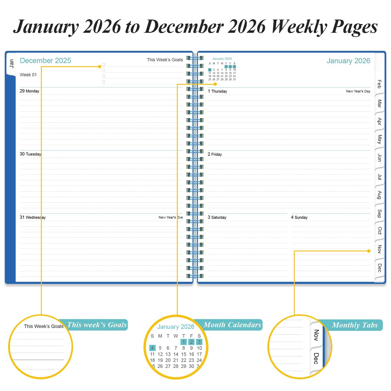 Snapklik.com : 2026 Planner - Planner 2026 From January 2026 To