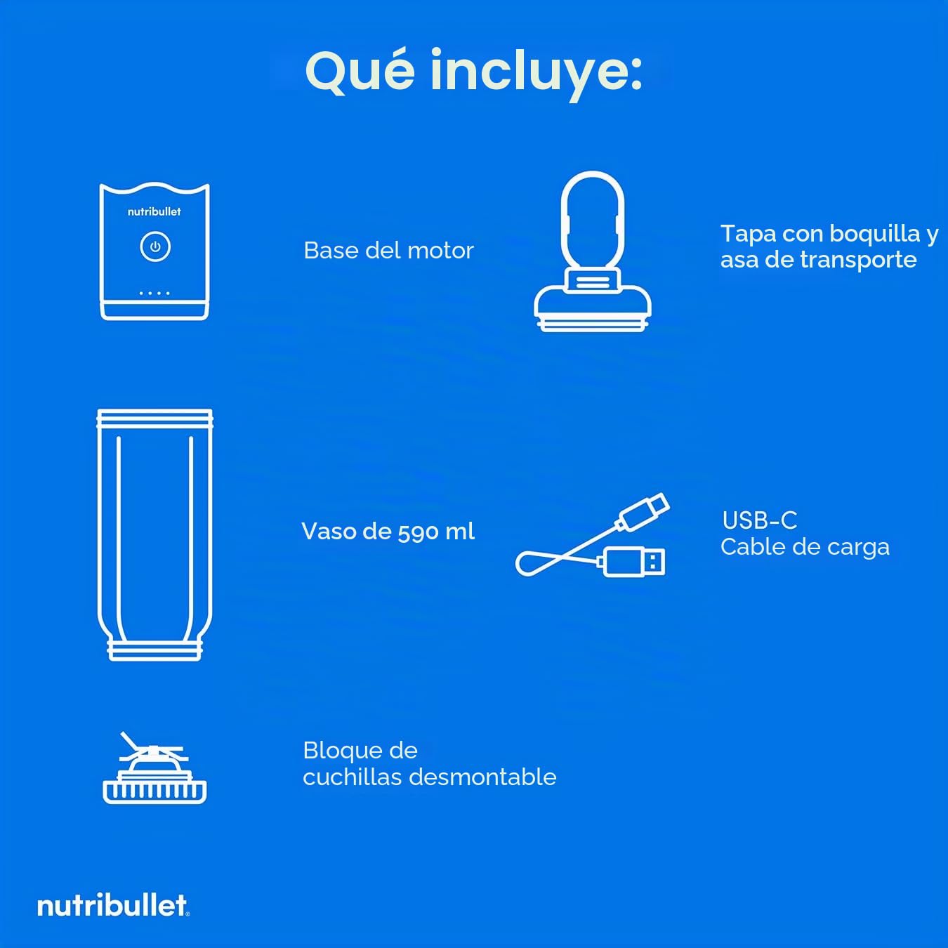 nutribullet Flex Blender en metal, alta capacidad, 500 ml, listo para viajar, cuchillas desmontables, indicador de batería, diseño portátil, elegante y compacto, fácil de mezclar, para batidos y jugos