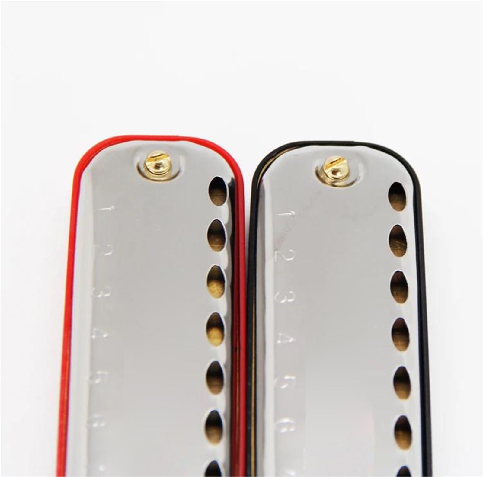 Zestaw Harmonijkowy Blues Harp 10 Hole Key Of C Diatoniczna Harmonijka ABS Grzebień Harmonijka(Red)
