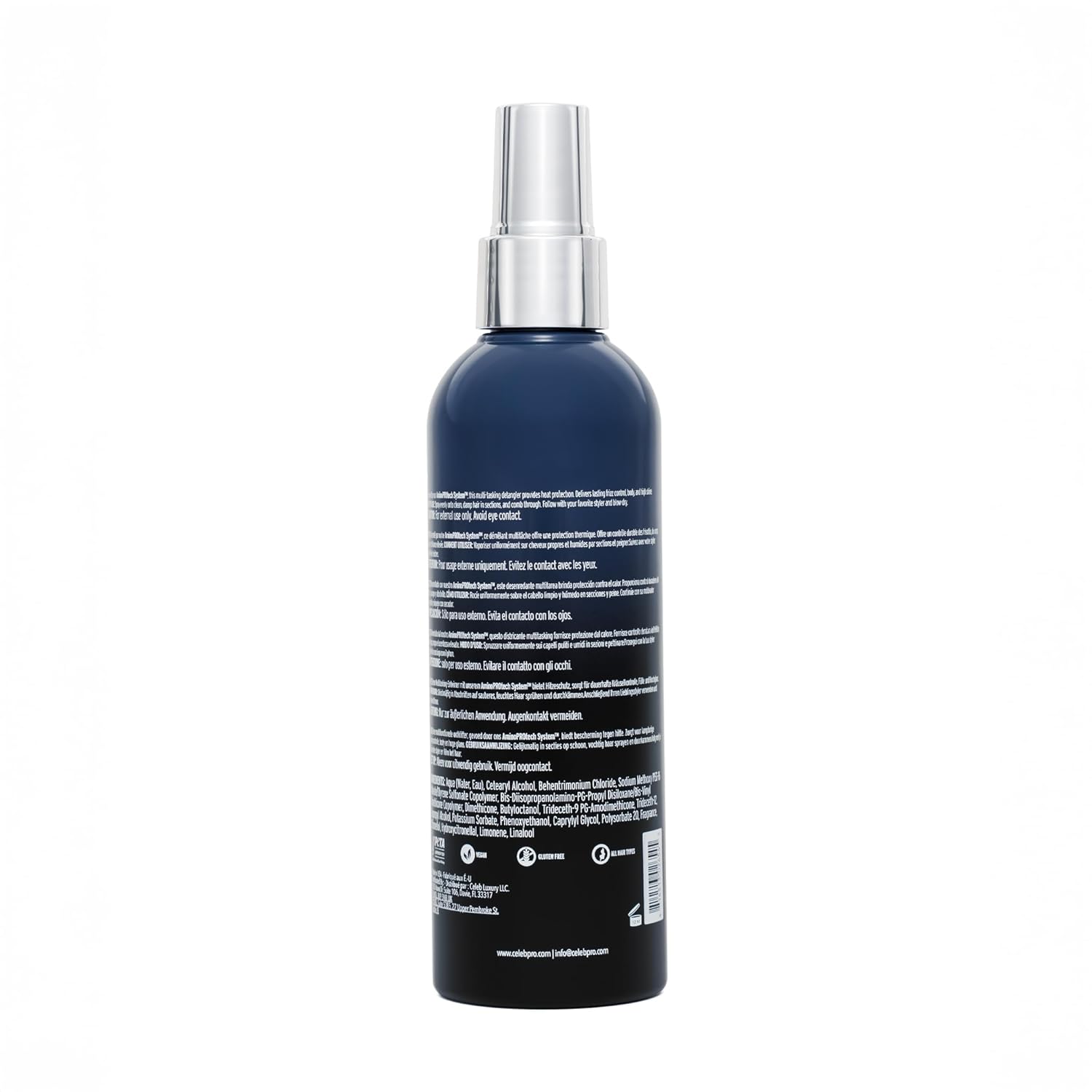 Celeb Luxury CelebPRO TRIPLE FORCE Leave In Conditioner Spray, Detangler and Conditioner for All Hair Types, 6.7oz