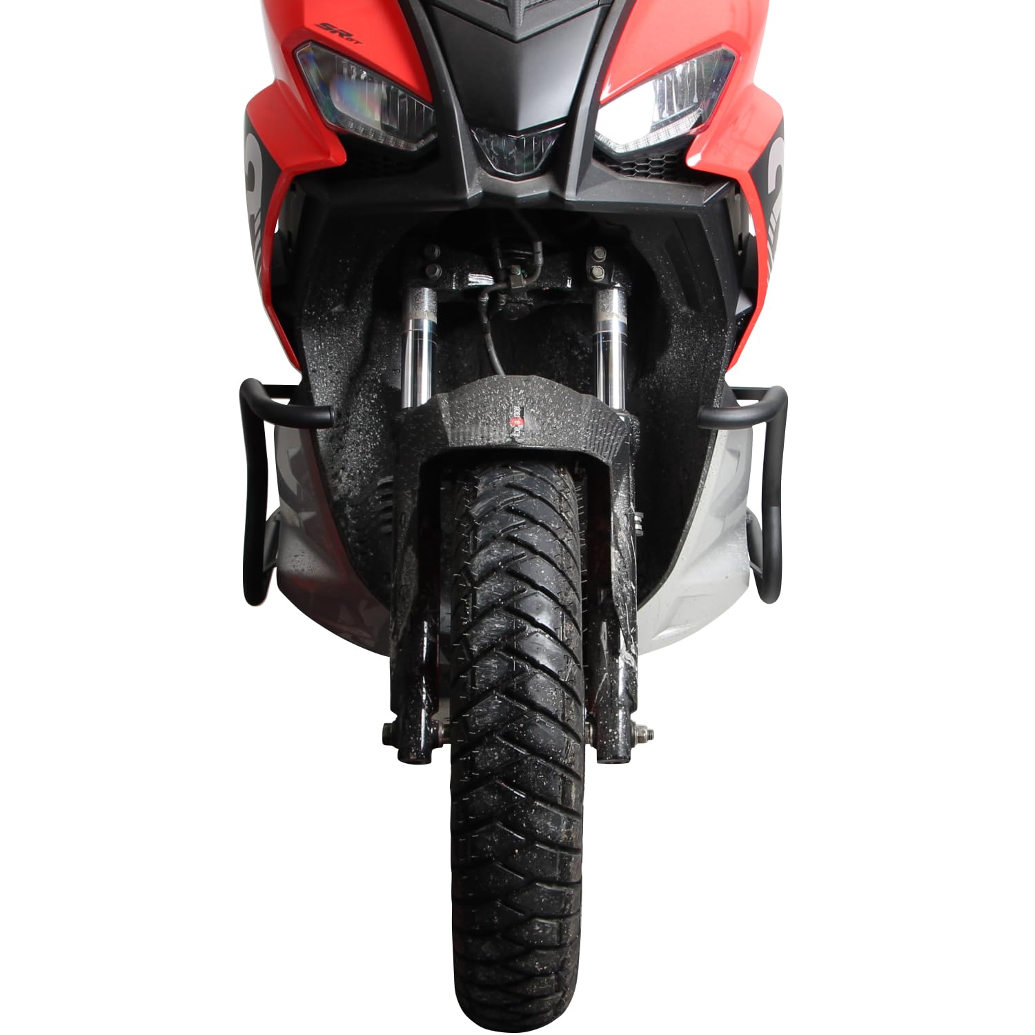 GP Kompozit Protección de Guardamotor y Barra Anticolisión Negra Compatible para Aprilia SR GT 125 / SR GT 200 2022-2023